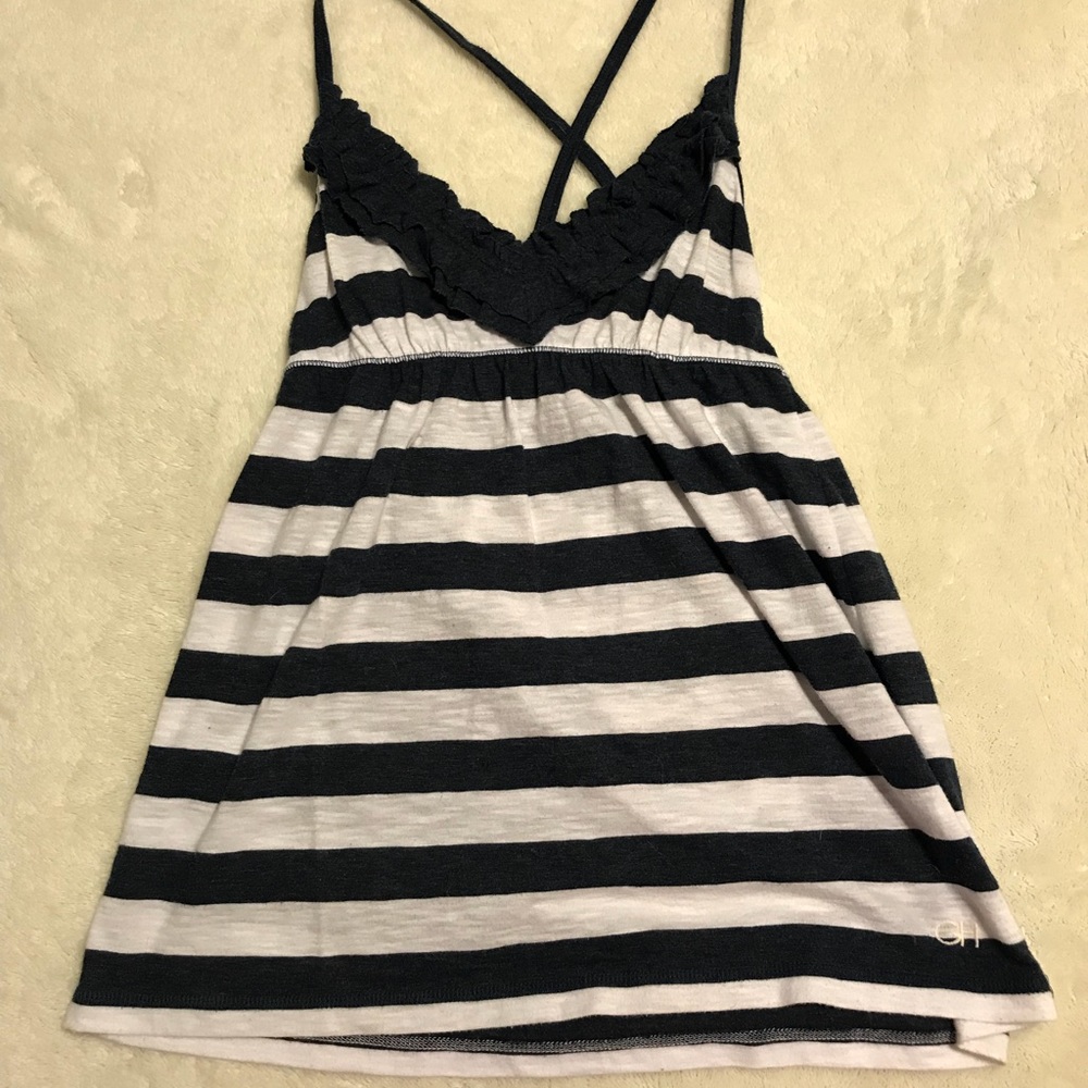 Gilly Hicks Blue and White Tank Top